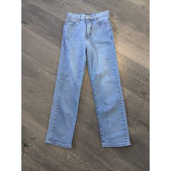 Express Straight Super High Rise Jeans Sz 00R Light Wash - Picture 1 of 5